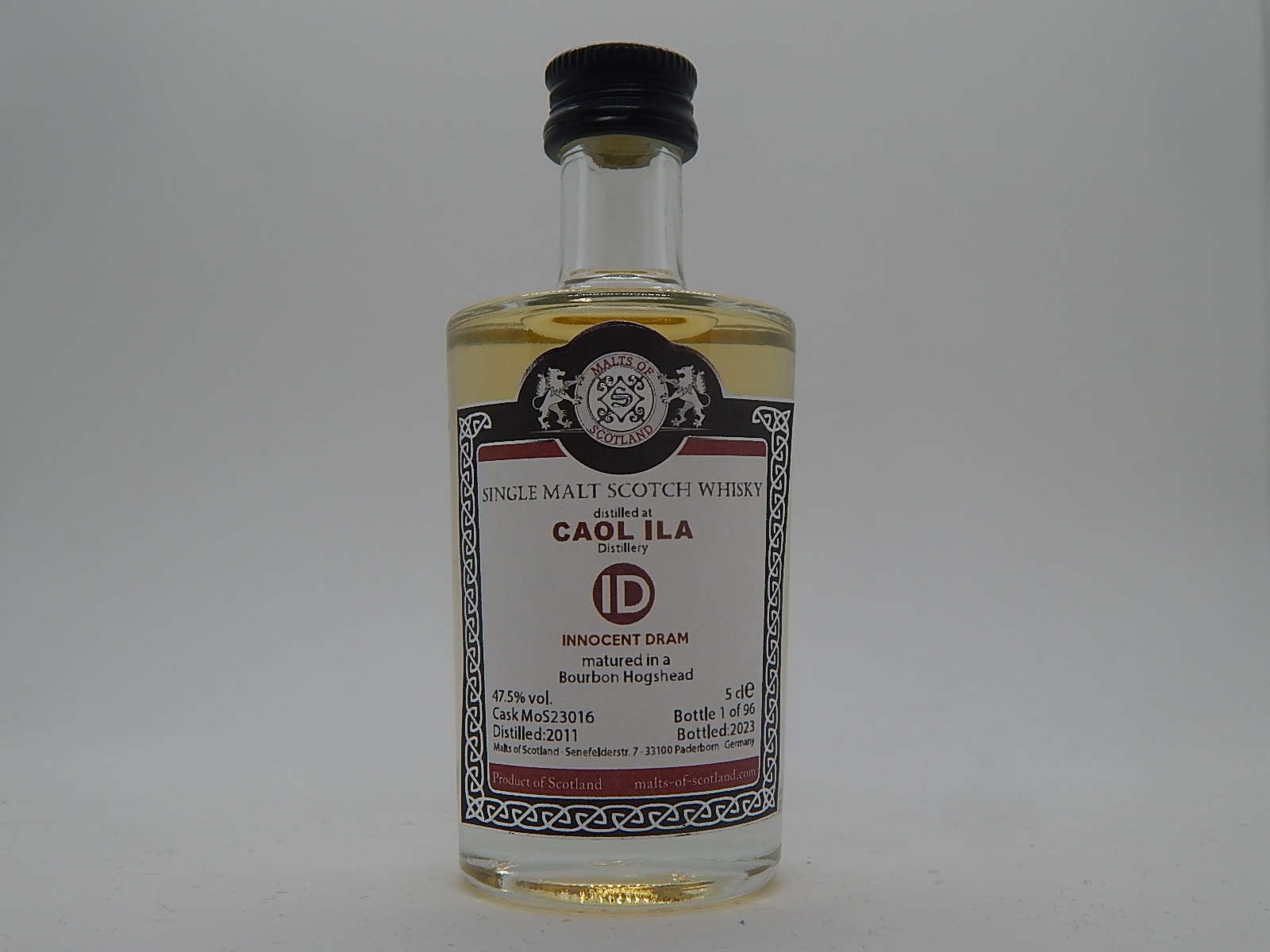 ID SMSW Bourbon Hogshead 12yo 2011-2023 "Malts of Scotland" 5cle 47,5%vol. 1/96
